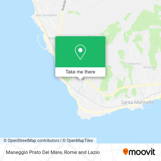 Prato Del Mare Horse Riding Center map