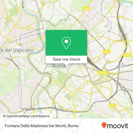 Fontana Della Madonna Dei Monti map