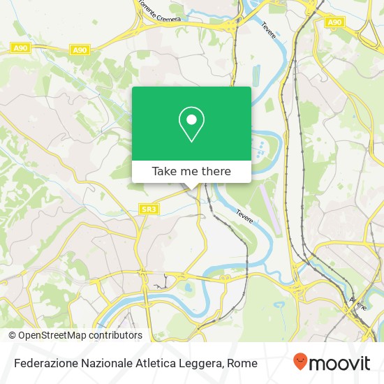 Federazione Nazionale Atletica Leggera map