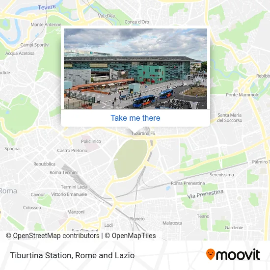 Tiburtina Station map