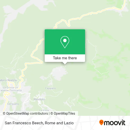 San Francesco Beech map