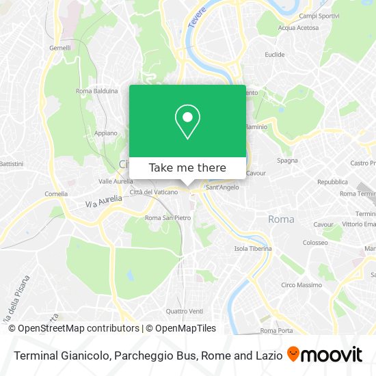 Terminal Gianicolo, Parcheggio Bus map