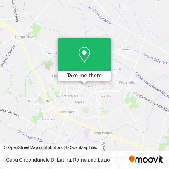 Casa Circondariale Di Latina map