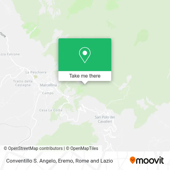 Saint Angelo Conventillo, Hermitage map