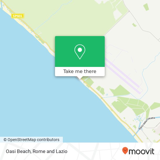 Oasi Beach map