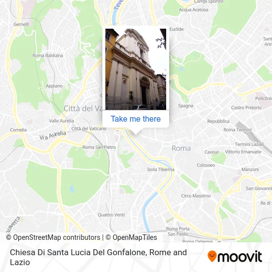 Church of Santa Lucia del Gonfalone map