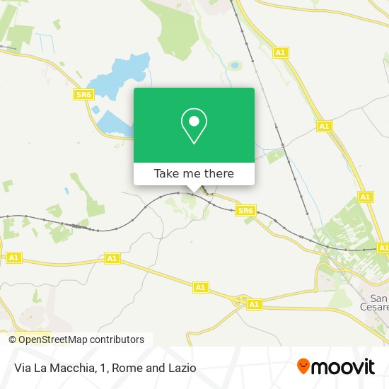 Via La Macchia, 1 map