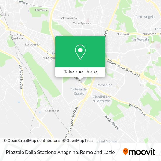 Piazzale Della Stazione Anagnina map