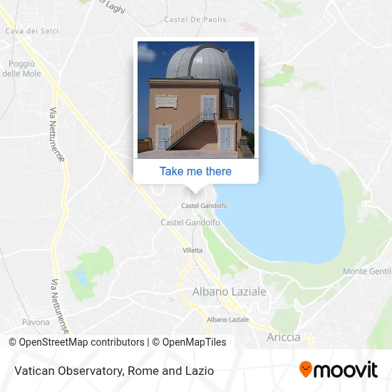 Vatican Observatory map