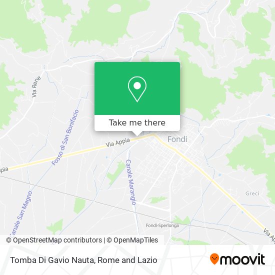 Tomba Di Gavio Nauta map