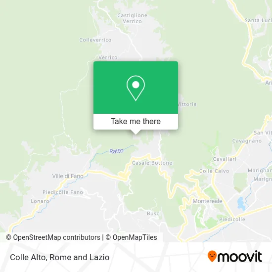 Colle Alto map