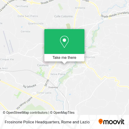 Frosinone Police Headquarters map