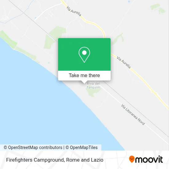 Firefighters Campground map