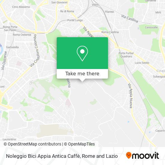 Noleggio Bici Appia Antica Caffè map