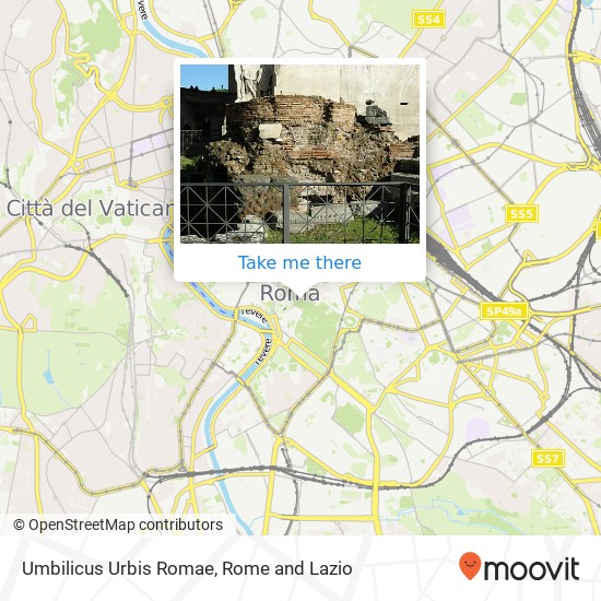 Umbilicus Urbis Romae map
