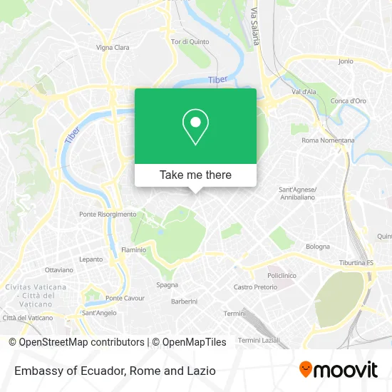 Embassy of Ecuador map