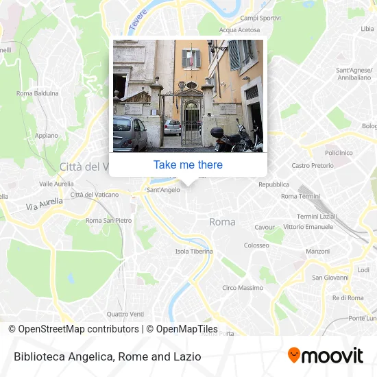 Biblioteca Angelica map