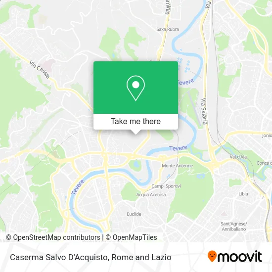 Salvo D'Acquisto Barracks map