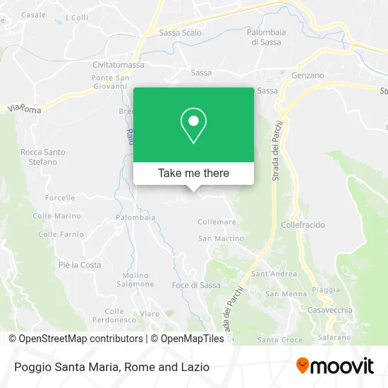 Poggio Santa Maria map