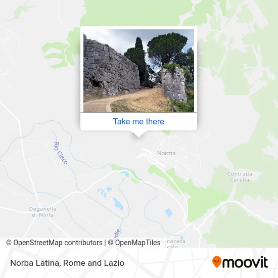 Norba Latina map