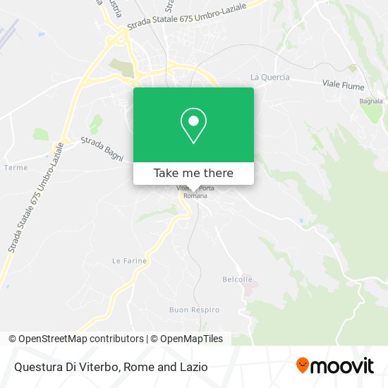 Questura Di Viterbo map