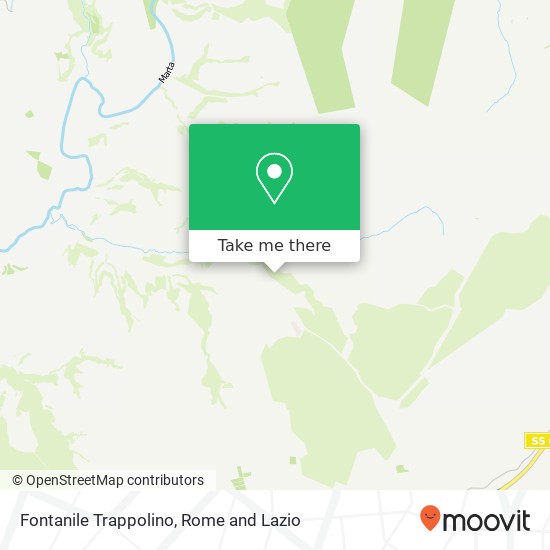 Fontanile Trappolino map