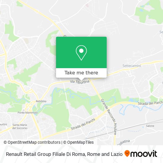 Renault Retail Group Filiale Di Roma map