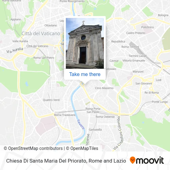 Church of Santa Maria del Priorato map