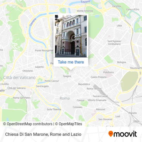 San Marone Church map