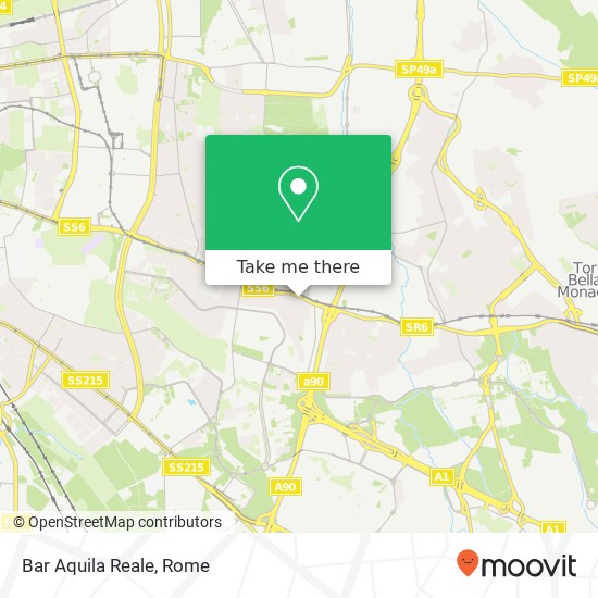 Bar Aquila Reale map