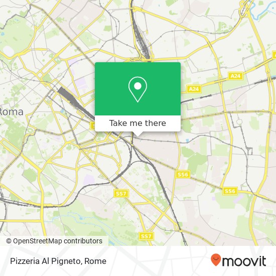 Pizzeria Al Pigneto map