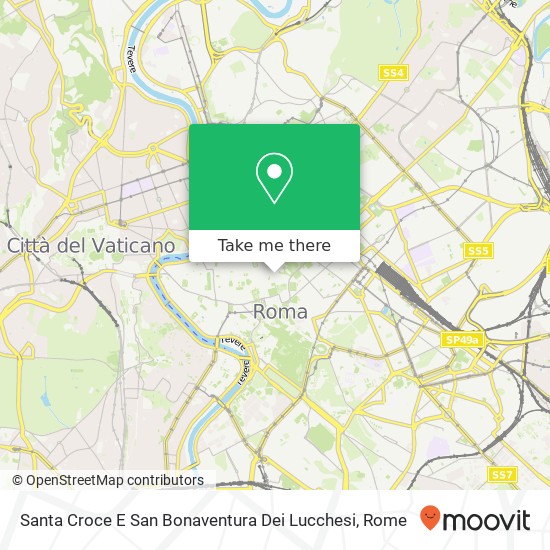 Santa Croce E San Bonaventura Dei Lucchesi map