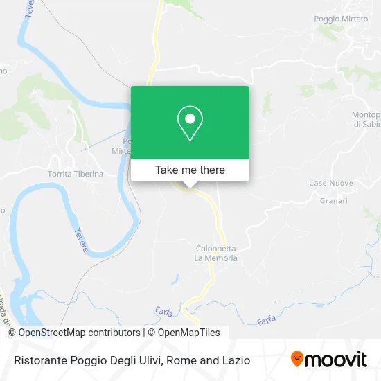 Poggio degli Ulivi Restaurant map