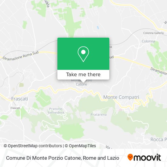 Comune Di Monte Porzio Catone map