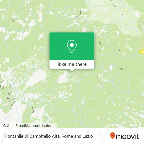 Fontanile Di Campitello Alta map