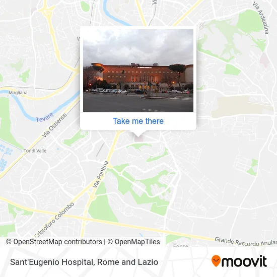 Sant'Eugenio Hospital map