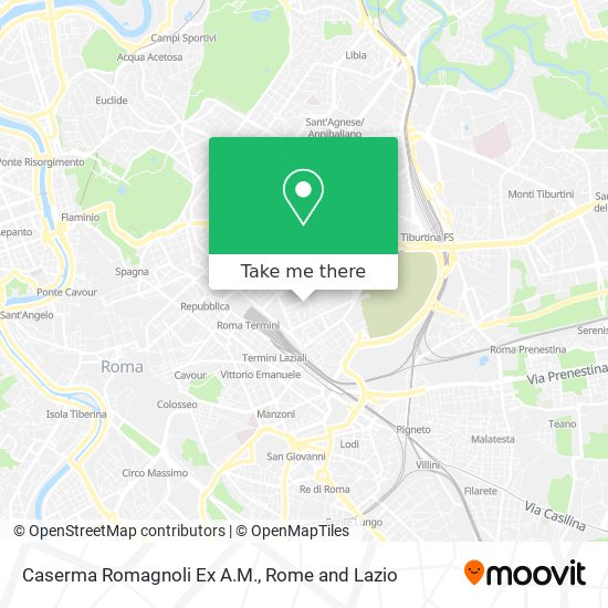 Caserma Romagnoli Ex A.M. map