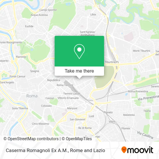 Romagnoli Barracks Former Air Force map