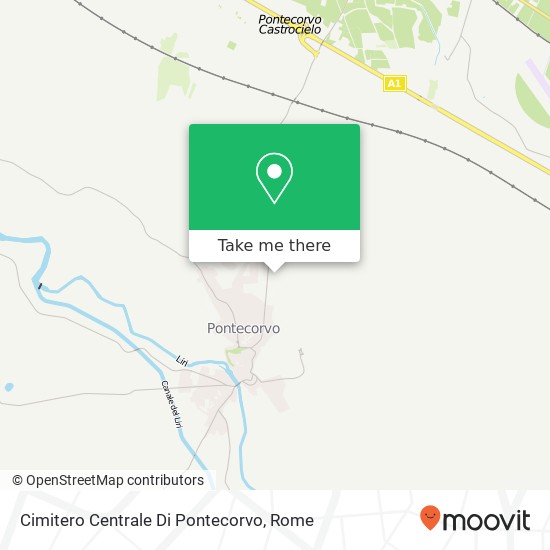Cimitero Centrale Di Pontecorvo map