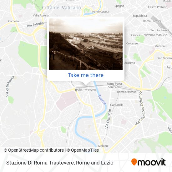 Stazione Di Roma Trastevere map