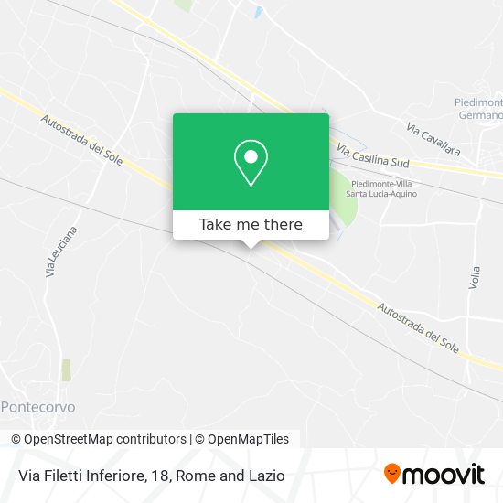 Via Filetti Inferiore, 18 map