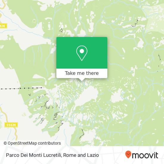 Parco Dei Monti Lucretili map