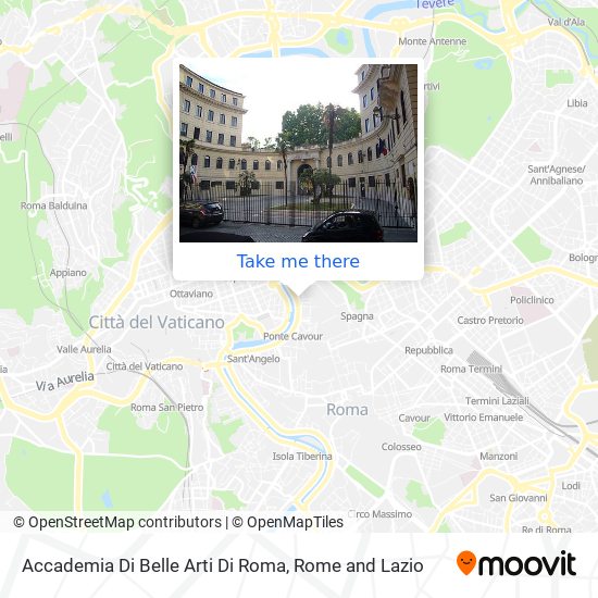 Accademia Di Belle Arti Di Roma map