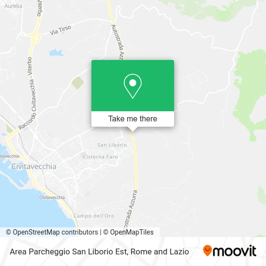 San Liborio East Parking Area map