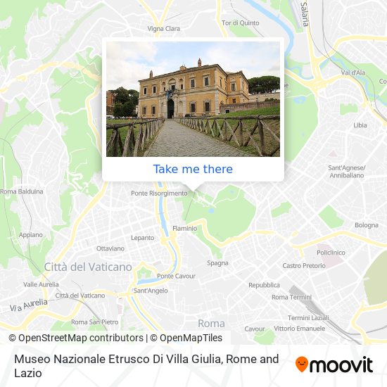 Museo Nazionale Etrusco Di Villa Giulia map