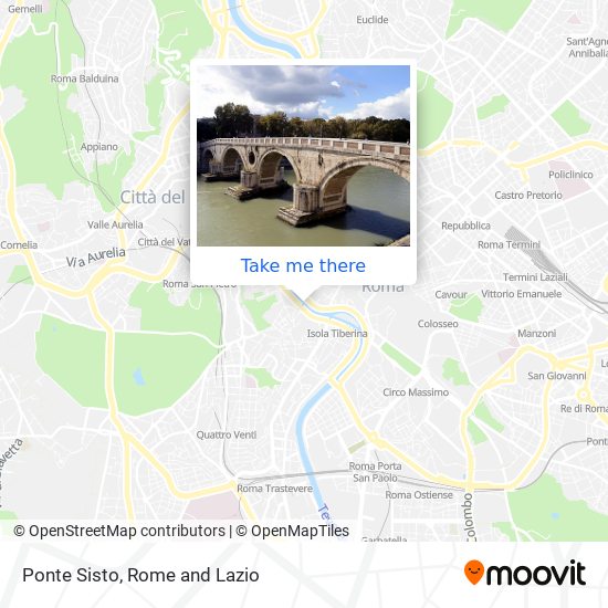 Ponte Sisto map