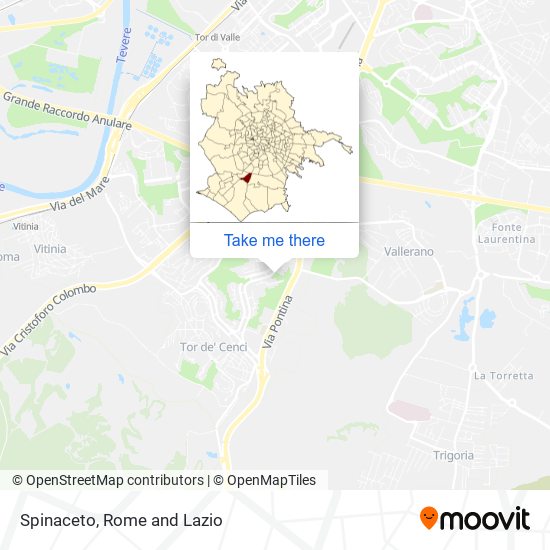 Spinaceto map