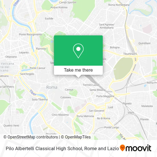 Pilo Albertelli Classical High School map