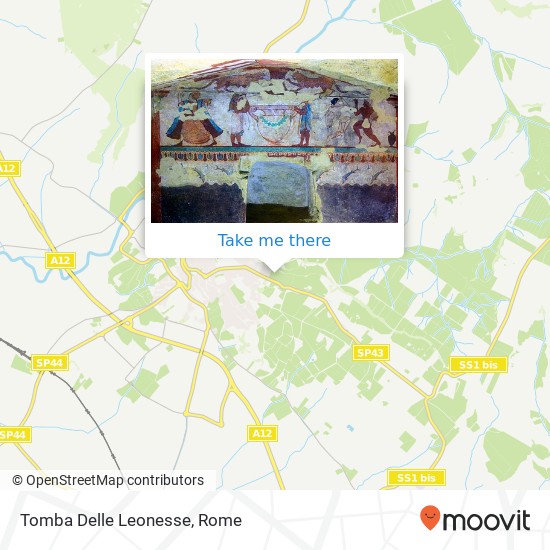 Tomba Delle Leonesse map