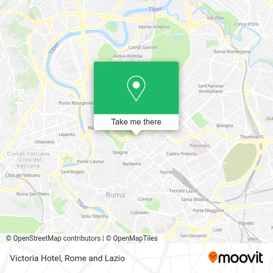 Victoria Hotel map